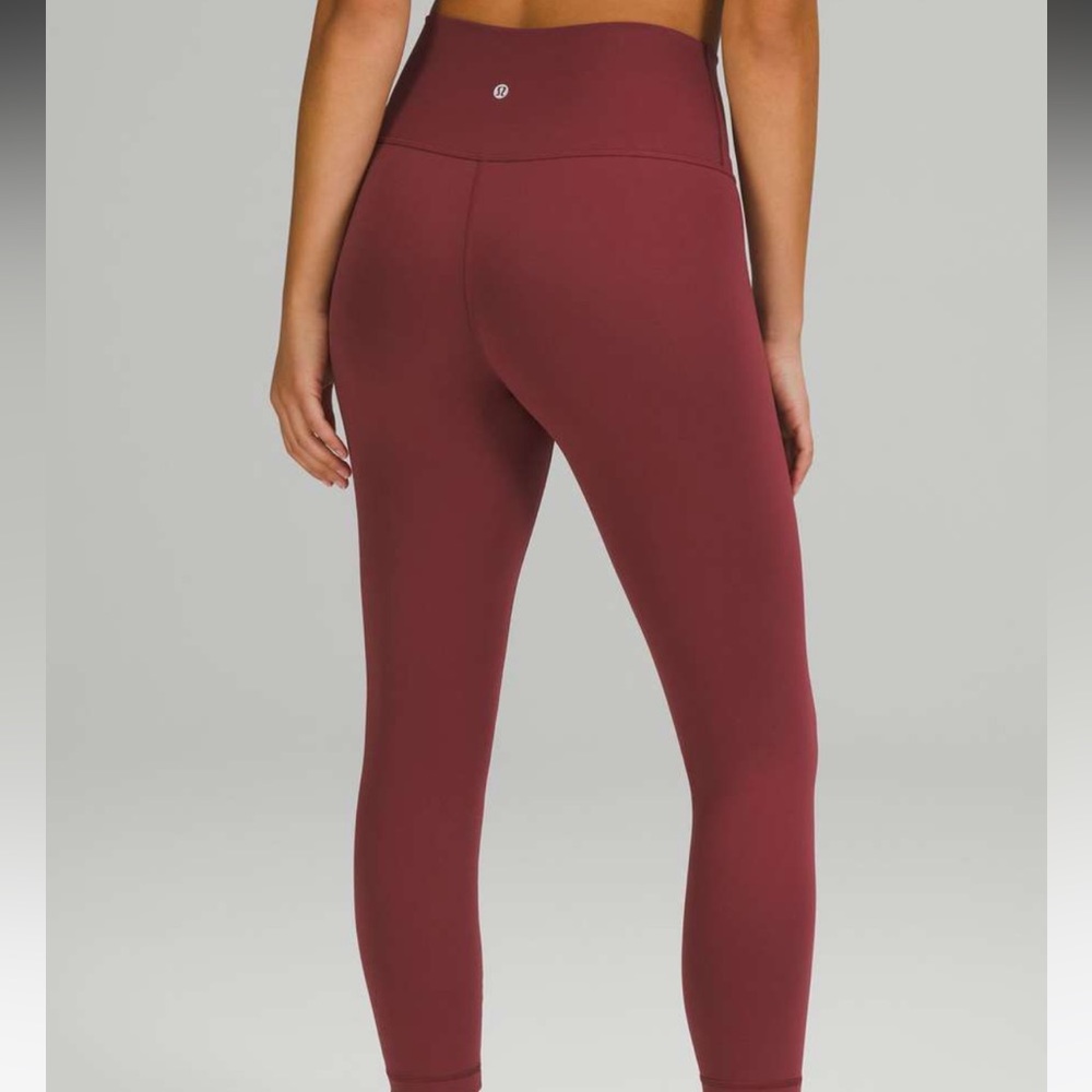 Lululemon Wunder Under Mulled Wine leggings